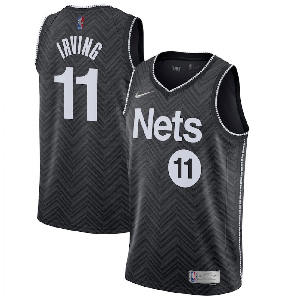 Men's Brooklyn Nets Kyrie Irving #11 Black 2020/21 Swingman Player Jersey – Earned Edition-Pro Kit Vault | Brand New 26/27 Sports Jerseys